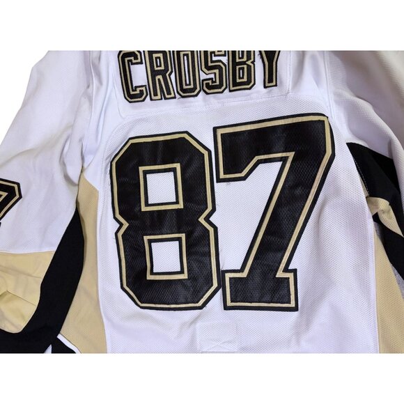 Pittsburgh Penguins Sidney Crosby 2009 Stanley Cup Jersey Reebok Edge Sz 56 NHL - Picture 7 of 13